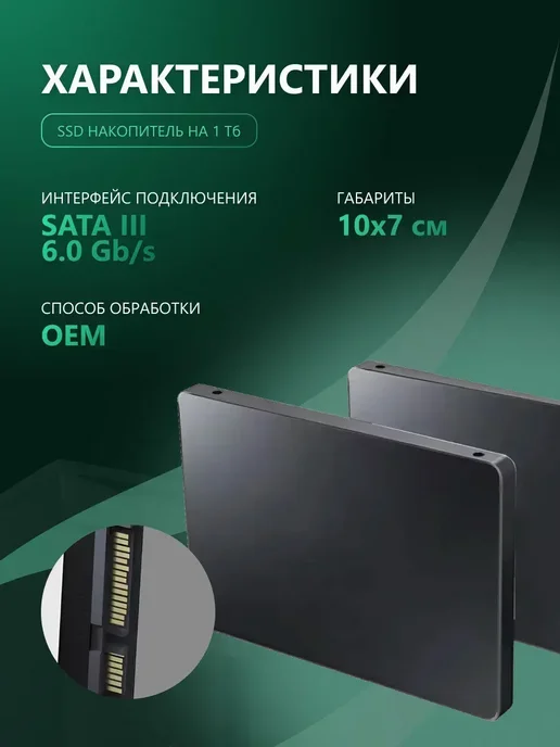 Накопитель твердотельный SSD для ПК 1 ТБ, 4 ТБ, фото 3