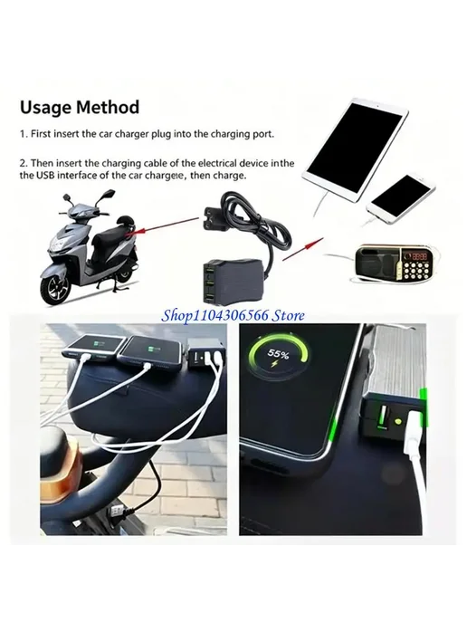 Нет бренда 02DD Универсальное USB-зарядное устройство от 12 В до 120 В, вариант, фото 4