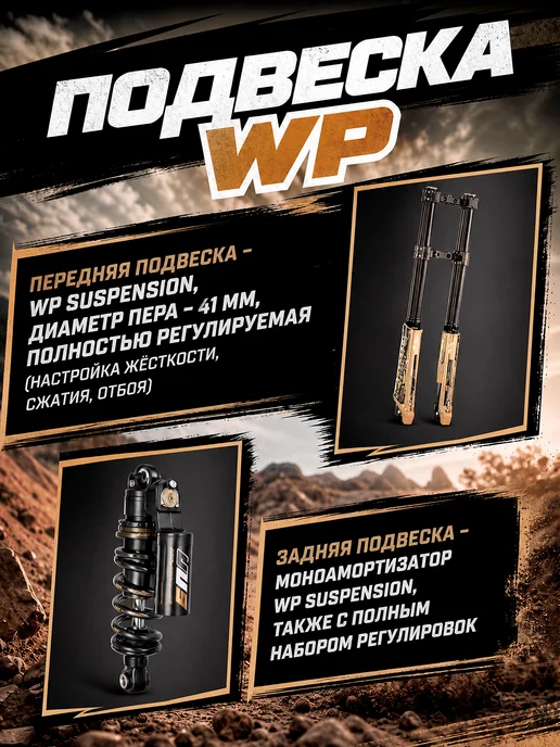 promax Мотоцикл Эндуро Кроссовый MX300 BigBore 300 кубов, черный, фото 3
