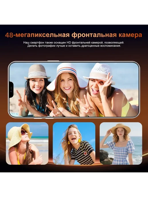 Смартфон Pro Max I17 Pro Max 7/512 ГБ, оранжевый, фото 6