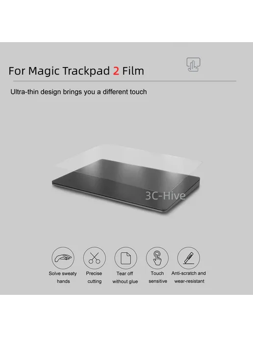 Нет бренда Защитная пленка Magic Mouse 1pcs front film, серый, фото 3