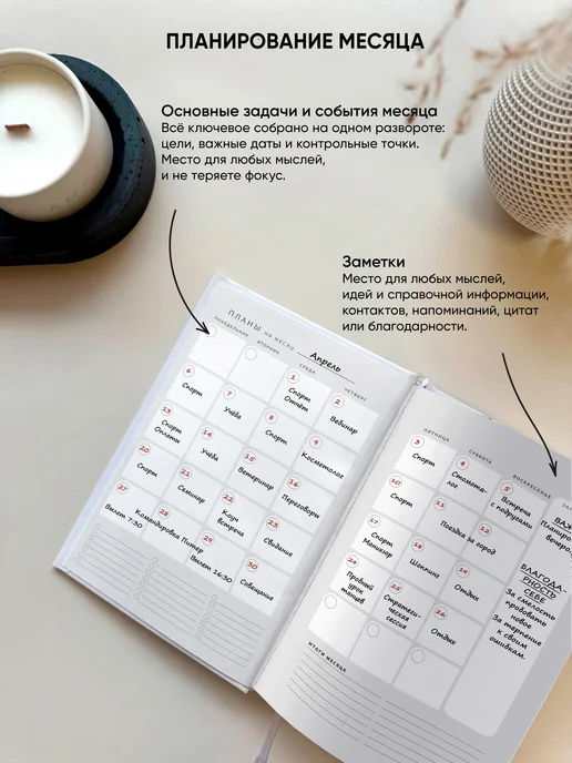 Zero Point Планер ежедневник недатированный маленький А6, вариант, фото 5