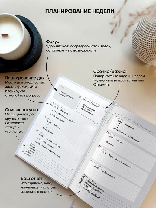 Zero Point Планер ежедневник недатированный маленький А6, вариант, фото 6