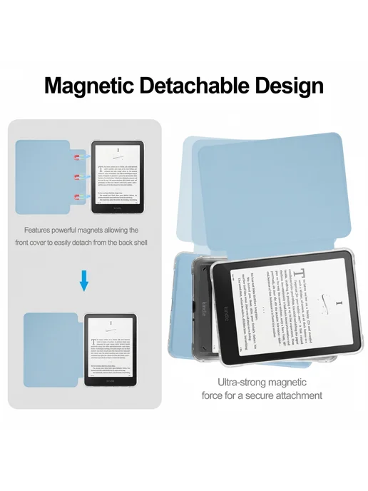 MobilkaSpb.ru Чехол для Amazon Kindle Paperwhite 12 Gen (7", 2024), голубой, фото 3