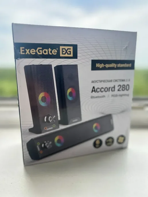 EXEGATE Компьютерная акустика Accord 280 черный, черный