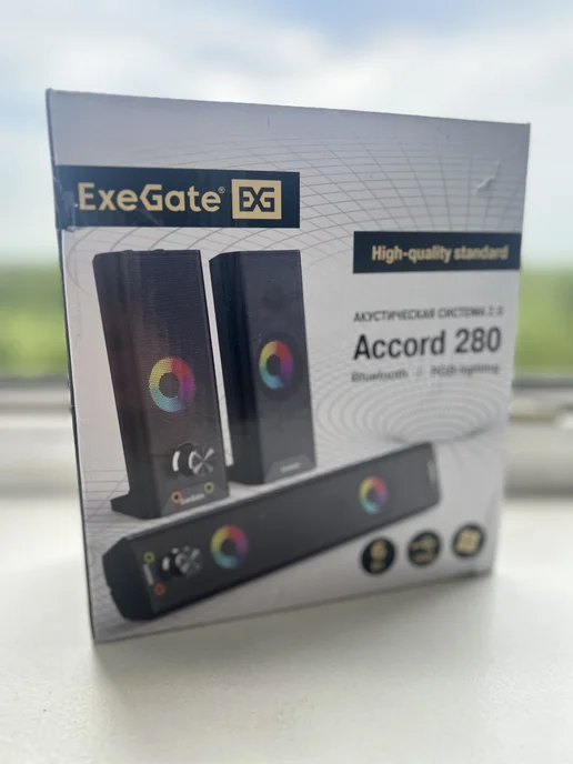 EXEGATE Компьютерная акустика Accord 280 черный, черный, фото 2