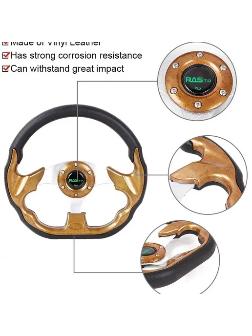 Нет бренда Игровой руль STW031 13 дюймов цвет махагони mahogany, дюймов цвет махагони mahogany, фото 4
