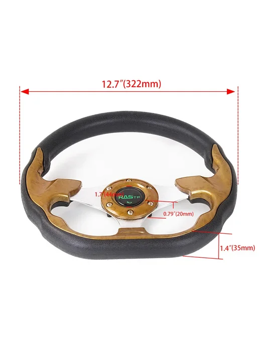 Нет бренда Игровой руль STW031 13 дюймов цвет махагони mahogany, дюймов цвет махагони mahogany, фото 5