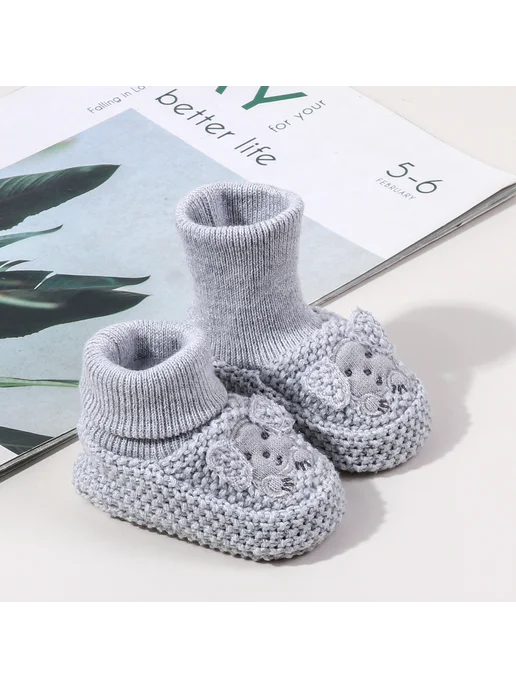 Kidsun Пинетки для новорожденных, серый