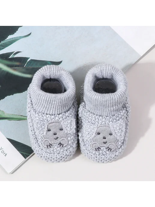 Kidsun Пинетки для новорожденных, серый, фото 3