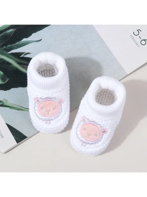 Kidsun Пинетки для новорожденных, белый, фото 3