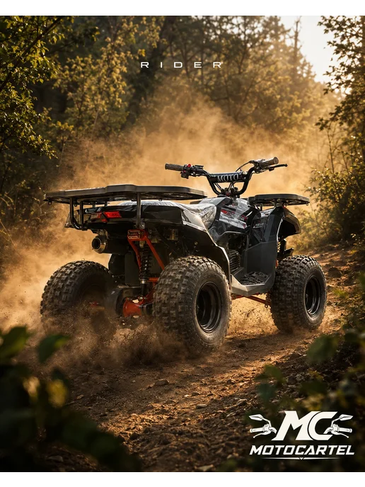 МОТОВЫГОДА Квадроцикл "RIDER" 110см³ Бензиновый, вариант, фото 3