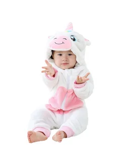 KigiRu Кигуруми Белый единорог для детский костюм пижама
