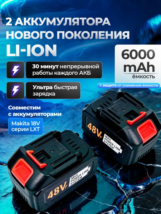 Воздуходувка аккумуляторная садовая мощная, вариант, фото 3