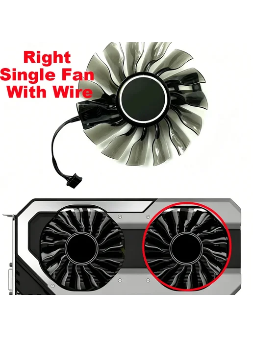 Нет бренда Вентилятор GPU Palit GTX1060 JETSTREAM, Left Fan With Wire, вариант, фото 5
