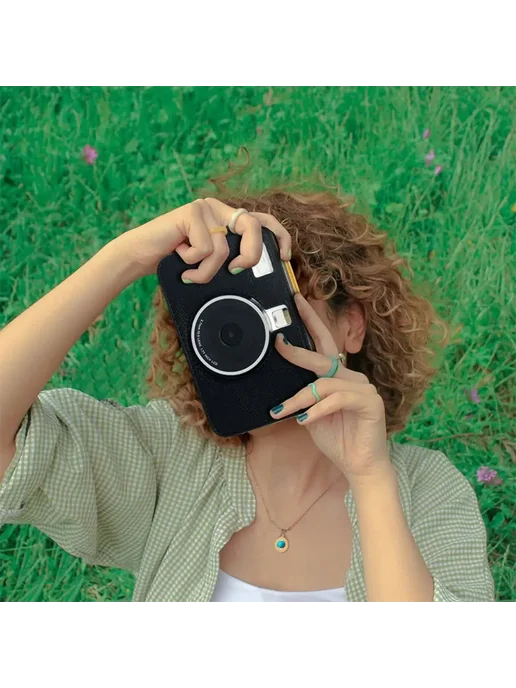 KODAK Чехол для Mini Shot 2 Retro C210R из искусственной кож, коричневый, фото 5