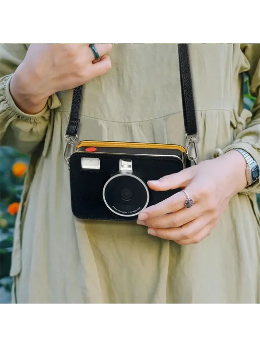 KODAK Чехол для Mini Shot 2 Retro C210R из искусственной кож, коричневый, фото 6