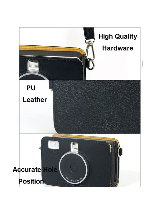 KODAK Чехол для Mini Shot 2 Retro C210R из искусственной кож, коричневый, фото 7