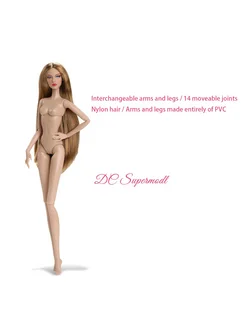Нет бренда Кукла DCSupermodel 2-го поколения 32 см Normal skin-straight