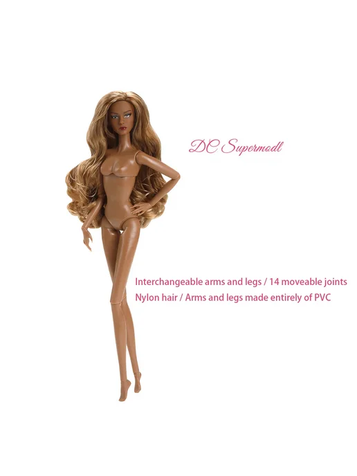 Нет бренда Кукла DCSupermodel, 32 см, Normal skin-straight, Hand-foot Stand Part, фото 4