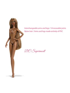 Нет бренда Кукла DCSupermodel Dark skin-straight
