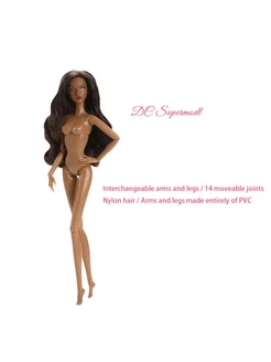 Нет бренда Кукла DCSupermodel 2-го поколения Dark skin-curly