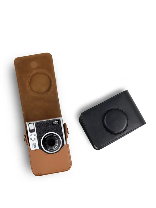 Нет бренда Кожаная сумка для Fujifilm Instax Mini EVO mini EVO Brown, коричневый, фото 4