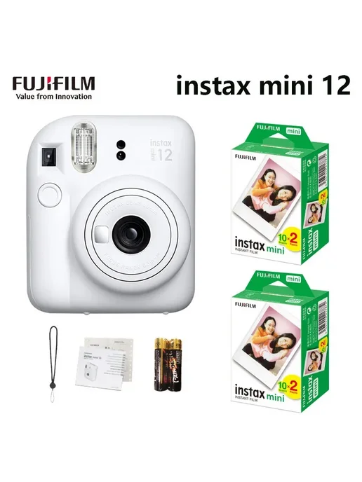 FUJIFILM Instax Mini 12 в 5 цветах Белый, White With 40 She, белый