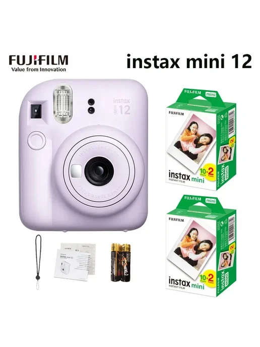 FUJIFILM Instax Mini 12 в 5 цветах Фиолетовый, Purple 40 Sh, фиолетовый
