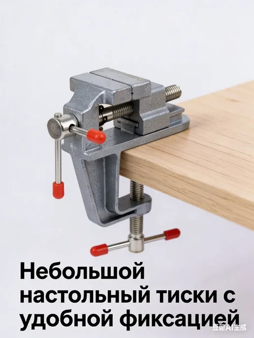 Мини-тиски настольные зажимные чугунные для фиксации DIY, вариант, фото 6