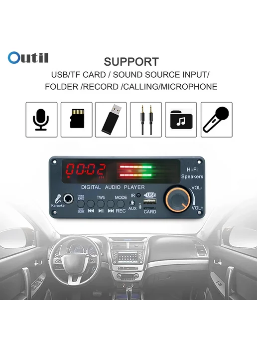 Aideepen Bluetooth MP3-плеер 5.3 B, вариант, фото 4
