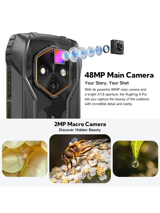 Смартфон Ulefone Rugking 4 Pro 3/256 ГБ, цвет не указан, фото 6