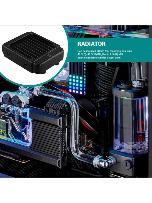 Нет бренда SWXF SR-PY90G радиатор для водяного охлаждения процессора, 90 г