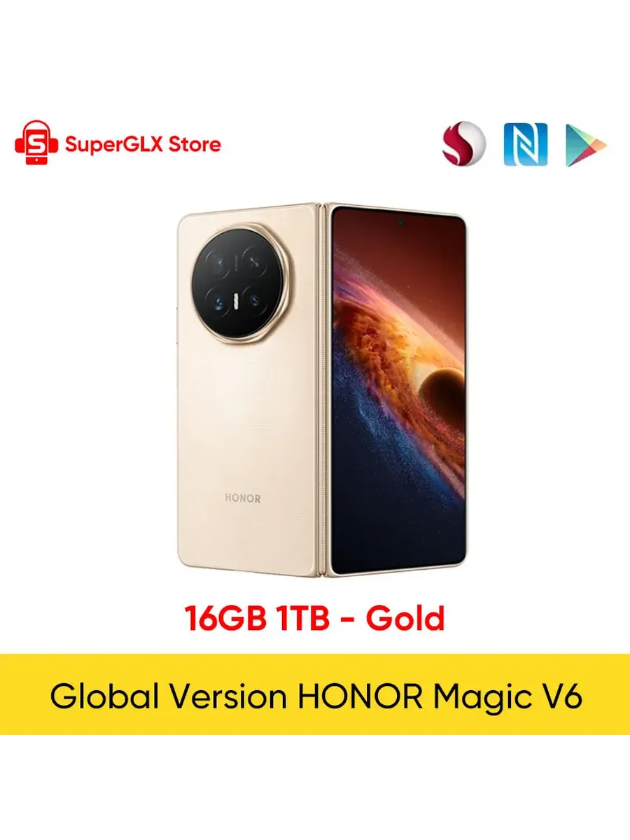 Смартфон Magic V6, 16ГБ 1ТБ, global HONOR 1351634771 купить за 140 546 ₽ в интернет‑магазине Wildberries