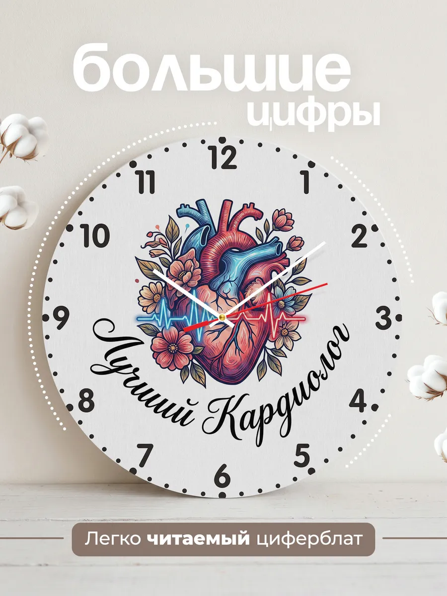 Часы настенные "Лучший кардиолог" — фото 4