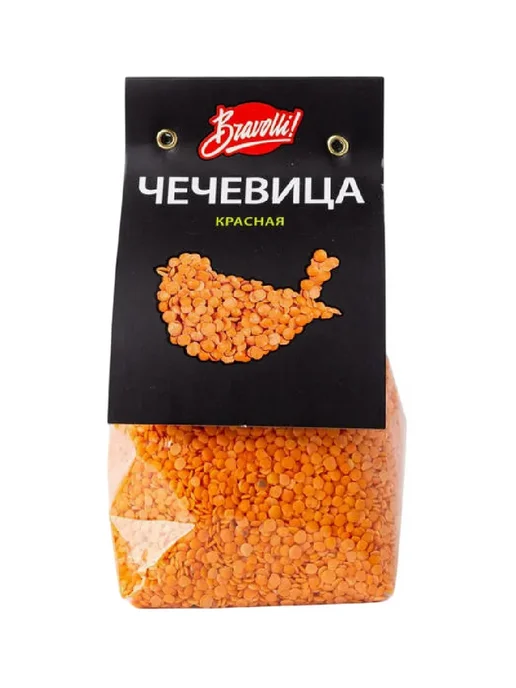 BRAVOLLI! Чечевица красная, 350 гр, 350 г, фото 2