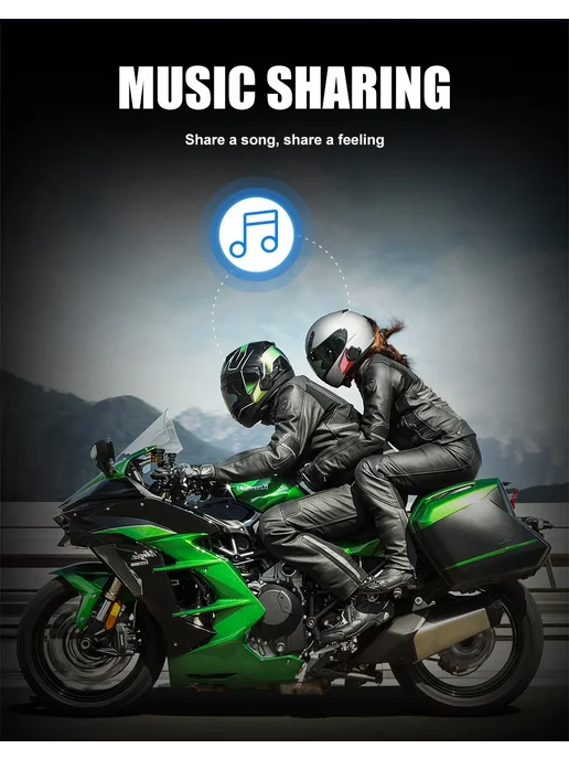 MORNYSTAR Гарнитура S8 Интерком Bluetooth Green, зеленый, фото 7