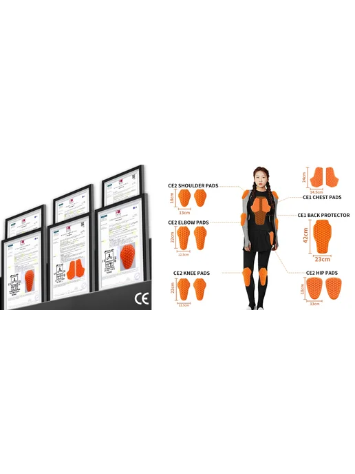 WOSAWE Мотоциклетная куртка с защитной вставкой 5pcs, 5 шт, фото 7