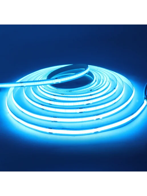 HEGEHE Светодиодная лента COB Голубой Ice Blue 5мм, 4m, голубой