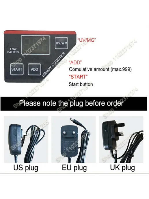 ZCJLXQYBD Счетчик банкнот UK plug, вариант, фото 5