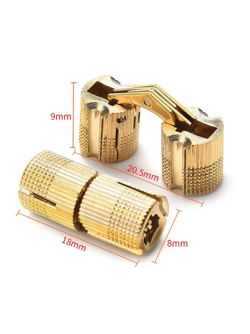 NAIERDI Латунные мебельные петли 12mm, Нет бренда 10mm