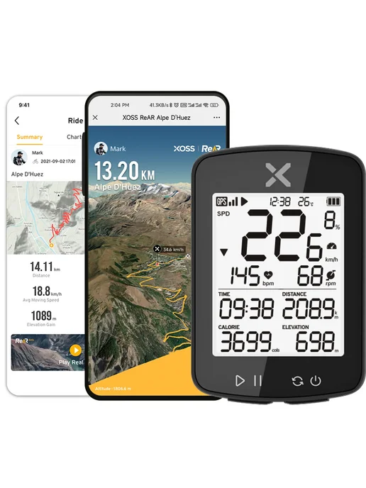 Xoss G2 Plus велокомпьютер GPS G2P Combo 1, вариант, фото 2