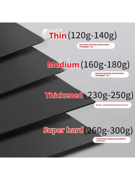 Нет бренда Бумага для рисования 40sheets 180g A5, 300 г, фото 4