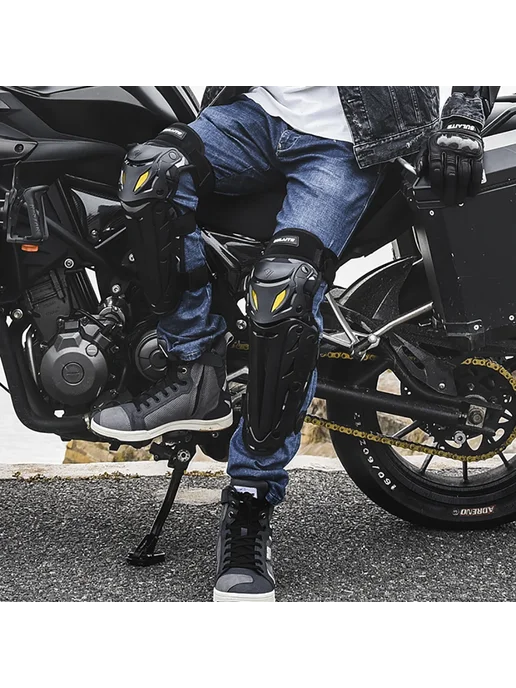 HEROBIKER Наколенники и налокотники мото желтые, черный, фото 6
