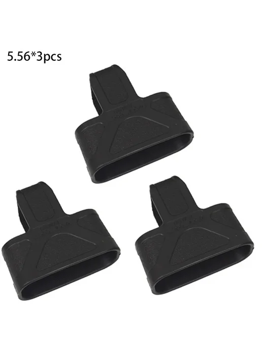 Нет бренда Тактические резиновые петли для магазинов 5.56-BK-3PCS, черный