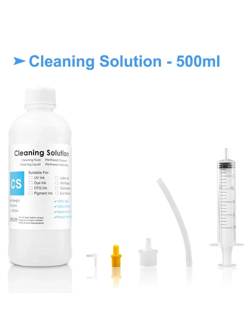 OCBESTJET Жидкость для очистки печатающих головок DTG 500ML, 500ML