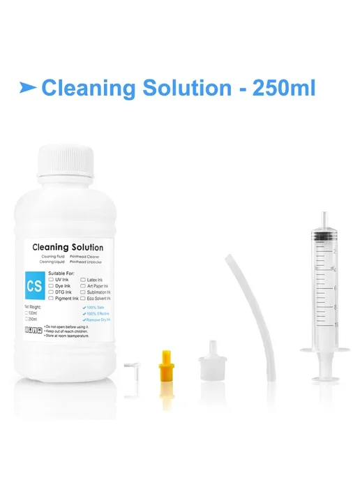 OCBESTJET Жидкость для очистки печатающих головок DTG 500ML, 250ML