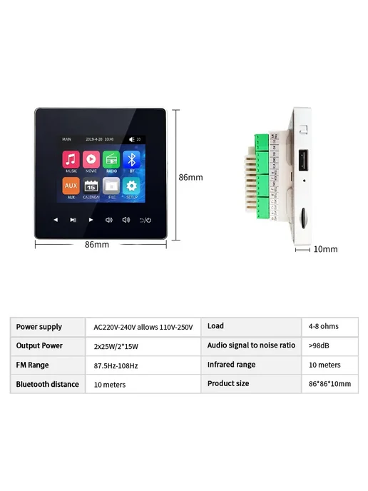Нет бренда Акустическая система Bluetooth Option 3 1 шт, Потолочная 3D Surround для, фото 4