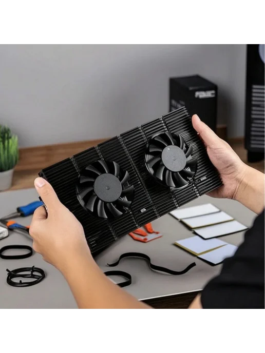 Нет бренда GPU Backplate Cooler с вентиляторами Radiator Only, вариант, фото 3