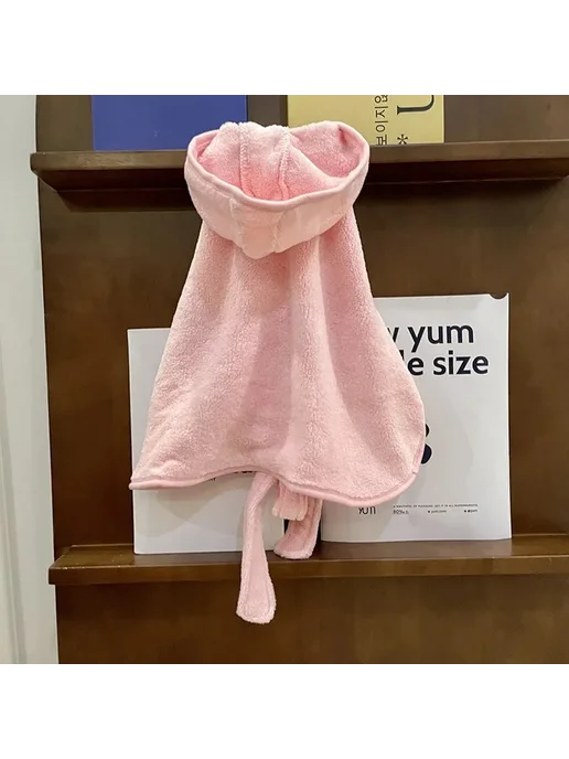 Нет бренда Микрофибровый халат для собак Pink, розовый